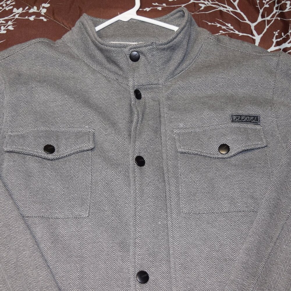 Fleece Lined Herringbone Jacket - image 6